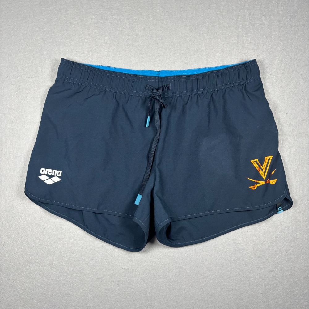 UVA Cavaliers Arena Womens Athletic Team Shorts Size M Medium Navy Blue Virginia